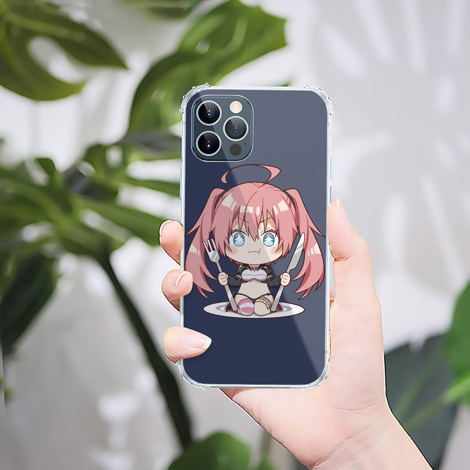 （画像用） 転スラ Regarding Reincarnated to Slime 【iPhone 12シリーズ対応】透明スマホケース（クリアソフトケース）